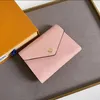 Mode kvinnor korta plånböcker präglade blommor handväska lyxiga designers väska damer resor plånbok mynt handväska med låda neulu