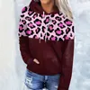 Sweat à capuche à carreaux léopard pour femmes, sweat-shirt imprimé 3D, vêtements d'automne et d'hiver, pull ample, taille plus, ventes chaudes I6rk #