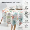 Table Cloth Floral Pattern Round Waterproof Resistant Wrinkle And Washable Cover 150 CM Diameter