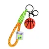 Porte-clés sport basket-ball bleu porte-clés personnel créatif sac à dos cartable petit pendentif voiture porte-clés cadeau d'anniversaire souvenir