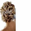 1pc bridal headdr handmade pearl crystal hair comb wedding styling accories fi insert comb hair accories q9wi#