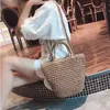 Femme Sac de paille à la main bohème sac à main sacs à bandoulière été paille sac de plage femmes rétro type de seau sacs à bandoulière HW403 u6d2 #