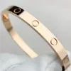 Projektant Bransoletka Fi Luksusowa biżuteria Brzece Brzececzki 18K Rose Gold Sier Titanium Steel Diamd Banles Bracelet paznokciowy dla mężczyzn Kobiety 17 18 O0BM#