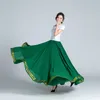 Falda de baile para mujeres Traditial Square Dancewear elegante etapa falda falda flamenca traje de danza del vientre femenino A7ax #