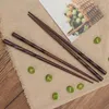 Chopsticks 2024 Japanese Wood Solid Wood Pointed Sushi Creative Home Present Chopstick Table Seary