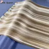 High-end European American Hair extensions Bailin braid second generation hand-woven hair curtain Bundile Human Hair all human hair Fashion color mixing hair