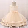 Meninas vestidos menina 2022 traje de bebê nascido vestido flor princesa roupas fofo primeira comunhão batismo vestido roupas entrega gota dhvgf