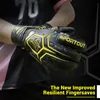 Sportout Goalie Gloves Goalkeeper with Fingersave Soccer Breathable 4mm Latex for Kids 240318