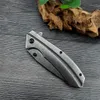 KS 1306BW Filter Flipper Folding Knife All-Steel Blackwash SpeedSafe Assisted Utility Survival EDC Hunting Defense Tools Tactical Manual Pocket Knives for Men