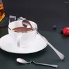 Scolle di caffè da 4 pezzi da tavolo in acciaio inossidabile cucchiaio appiccicoso cucchiaio che mescola dessert per la casa per mescolare utensili da portata cupioni miele