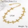 Bracelets 5pcs Crystal Crystal Gold plaqué Nouveau étoile Bracelet avion avion Bracelet Adjustable Charm pour filles bijoux