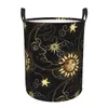 Tvättpåsar Fällbar korg Magiska utrymme Bakgrund Runt förvaring Bin Stor hamper Collaptible Clothes Bucket Organizer