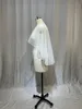 2024 MYYBLE Accories Wedding Bolero Mantello da sposa Perle Mantello da sposa corto frt lg back Donna Wrap Cape Evening Wrap Shawl G6Pw #