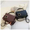 women's Handbag Luxury Designer Retro Armpit Shoulder Bag Chain Menger Flap Girl Fi Crossbody Rhombus Small Square Bags x20W#