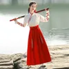 Oude Chinese traditial tang-dynastie hanfu nieuwe jaar outfits slepen dr kleding voor dames vrouw winter set kleding W2Yz #