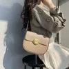 Cuir de vachette léger luxe femmes bandoulière haute fi conception anneau en métal bouche en cuir uni élégant rétro épaule sac de selle k3bZ #