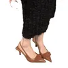 Chaussures à talons hauts pour femmes, sandales à bout pointu, pantoufles d'été de fête, escarpins de styliste, Mujer Zapatillas, 2024, 240327
