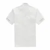 T-shirt da uomo manica corta doppiopetto chef cameriere uniforme da lavoro catering T-shirt Z6AL #