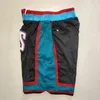 Heren''Memphis''Grizzlies''Authentieke shorts Basketbal Retro Mesh Geborduurd Casual Atletische Gym Team Shorts Zwart 03