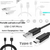 PASS 2A 0,5M 1M 1,5 M 2M 3M Kabel Högkvalitet Typ-C USB-kabel Snabbladdning av USB Datum Kablar C Typladdningssladd för Samsung-mobiltelefonkablar