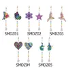 DIY Special geformte Bohrer Diamant Malerei Sonne Kristalllicht fangen Fenster Wind Chimes Schmuck Kit Hängende Kunstmosaik -Strass