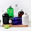 Aufbewahrungsflaschen 20 Stück 300 ml leere weiße schwarze Plastikflasche mit Flip-Cap für Shampoo, Flüssigseife, Duschgel, Gesichtsreiniger, Kosmetik