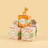 Gift Wrap 8-16pcs Animal Candy Paper Boxes Wild One Birthday Party Decor Kids Packing Box Bag Safari Jungle