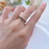 Klaster pierścieni 2024 S925 Silver Plated Royal Blue Premium European i amerykański Pierścień w stylu Instagram