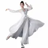 Classical Dance Practice Suit for Women, Like A Dream, z kardiganem LG, płynącą gazą, eleganckim urokiem ciała i dorosłym O0se#