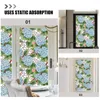 Window Stickers Bathroom Decorations Static Cling Stained Glass Door Decorative Pvc Film