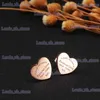 Charm Stainless Steel Forever Lovers Heart Earrings for Women Luxury Small Engraved Stud Earrings Women Jewelry T240330