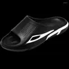 Sandals Summer Mans Fashion Slippe Outdoor Non-slip Thick Bottom Graffiti Young Men's Hard-wearing Explosive Style Male Footwear