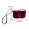 Mulheres Flap Satchel Bag Fi Top Handle Bag Strap Ajustável Couro Patente Bolsa de Ombro Vintage Tote Handbag Daily Dating D3OU #