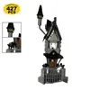 GOBRICKS MOC Jack Skellington Modelo Night of Horror Building Blocks Definir a arquitetura da casa Toys de Brick Kids de Brick Kids da Casa