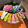 Designer Sandals for Women Famous Slides Sandale Womens Flat Slide Slipper Sliders Shoes Bottom Flip Flops Casual Beach Sandal Real Leather Top Quality with Box