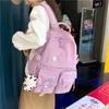Koreansk stil duk vattentät bärbar dator ryggsäck för kvinnor fi reser ryggsäck skolväska för tennage flicka axelväska 50st#