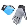 Cycling Gloves High Quality Outdoor Sports Summer Anti-slip Full Finger Touch Screen Climbing Super-fibre Leather