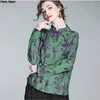 2023 Chiński styl Traial Hanfu Bluzka Autumn Spring Jacquard Traditial Qipao Lady LG Sleeve Chegsam Hanfu Bluzja Z16f#