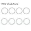 Fleurs décoratives 4pcs 16 pouces multifonctionnelles festivals universels décor jardin porte maison filtre frame