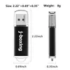 USB Flash محركات أسود 20pcs/Lot 2GB REC 2.0 ما يكفي