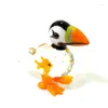 Dekorativa figurer Söt Murano Glass Cormorant Mini Figurin Hem Desk Decor Bird Animal Gannet Staty Prydnad Holiday Party Year Gift