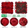 Dekorativa blommor kransar 6st 3d konstgjorda blommor väggpanel blommor bakgrund rosor hortensia för fest bröllop bruddusch utomhus hem dekorationl2403