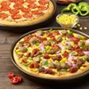 Pizza Pan med hål Kolstål Perforerad bakpanna Rund Pizza Crispy Crust Tray Bakeware Set Cooking Accessories