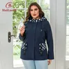 Hailuozi 2023 New Plus Size Roupas Femininas Curto Com Capuz Trench Coat Blusão de Alta Qualidade Polka Spot Jaquetas Femininas 733 W9cB #