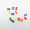 コンポーネント100pieces 20*27mm 42*50mm DIYキャンディ樹脂ボウノットマカロンステッカービーズイヤリングパーツ。女性の子供たちのために、宝石を作るアクセサリー