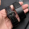 Bandas Nova Tendência Banda de Couro para Dietrich Strap Preto 24mm Pulseira Stomata Cowhide Wristes H240330