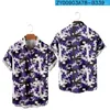 Men's Casual Shirts Hawaiian Shirt Men Fashion 3d Print Trendy Tops Harajuku Jigsaw Puzzle Art Streetwear Cozy Short Sleeve Beach Clothes