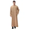 Etniska kläder abaya muslimska män islam klänningar mode kaftan pakistan caftan s arabia jubba thobe marockanska dubai musman svart dropp de otqxr