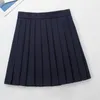 Dicke weiße drei Linien japanische Schuluniform College High School Mädchen Student Uniformen Matrosenanzug weiße Tops Faltenrock X2Wn #