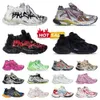 Track biegaczy 7.0 TOP HIGH Sneakers Women Graffiti White Multicolor Fuchsia Pink Fluo Green Plate Forme S Designer Buty